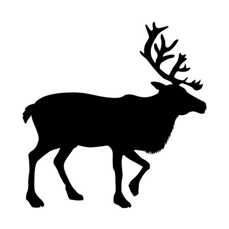 Charging Stag Iron on Decal